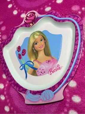 Pink Vintage Barbie Plate 2003